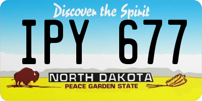 ND license plate IPY677