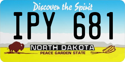 ND license plate IPY681