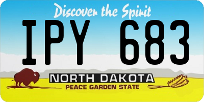 ND license plate IPY683