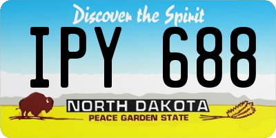 ND license plate IPY688