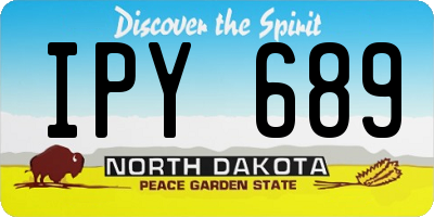 ND license plate IPY689