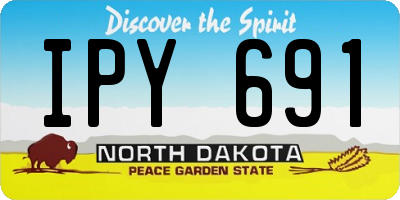 ND license plate IPY691