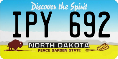 ND license plate IPY692