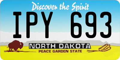 ND license plate IPY693