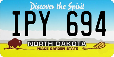 ND license plate IPY694