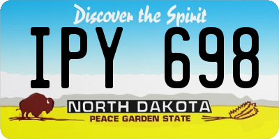 ND license plate IPY698