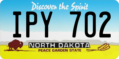ND license plate IPY702