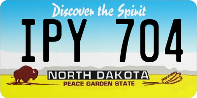 ND license plate IPY704