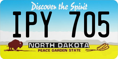 ND license plate IPY705