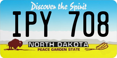 ND license plate IPY708