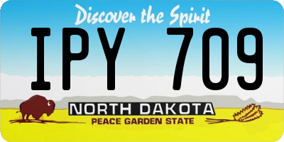 ND license plate IPY709