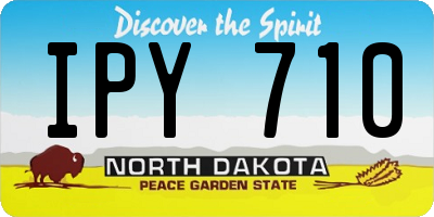 ND license plate IPY710