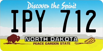 ND license plate IPY712