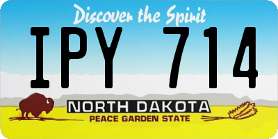 ND license plate IPY714