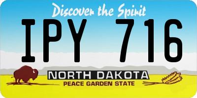 ND license plate IPY716