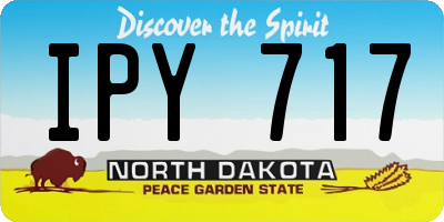 ND license plate IPY717