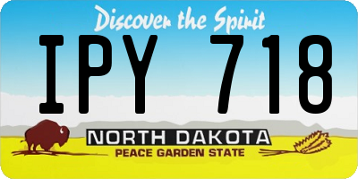 ND license plate IPY718
