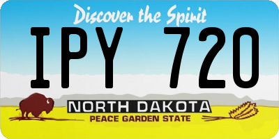 ND license plate IPY720
