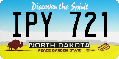 ND license plate IPY721