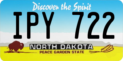ND license plate IPY722