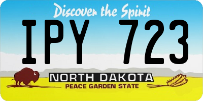 ND license plate IPY723