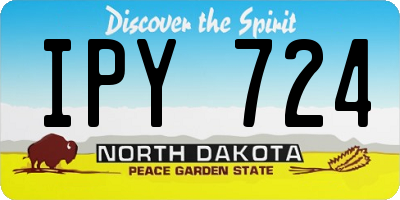 ND license plate IPY724