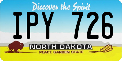 ND license plate IPY726