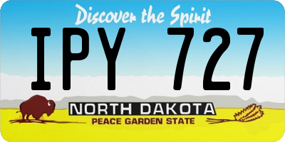 ND license plate IPY727