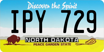 ND license plate IPY729
