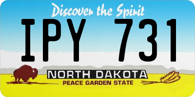 ND license plate IPY731