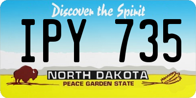 ND license plate IPY735