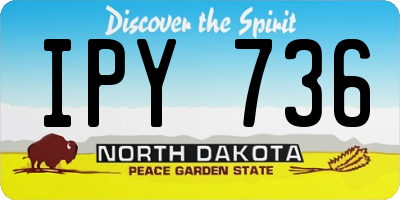 ND license plate IPY736