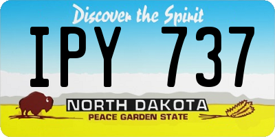 ND license plate IPY737
