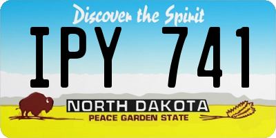 ND license plate IPY741