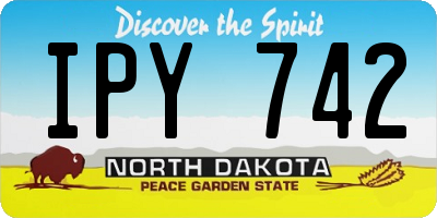 ND license plate IPY742