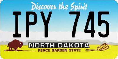 ND license plate IPY745