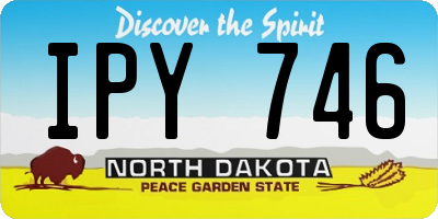 ND license plate IPY746