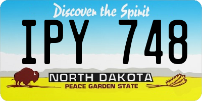 ND license plate IPY748