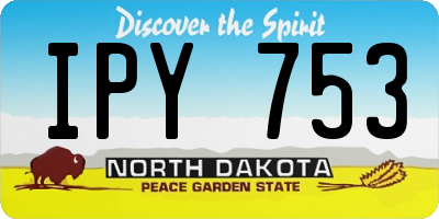 ND license plate IPY753
