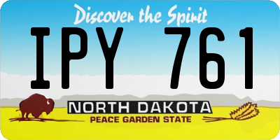 ND license plate IPY761