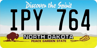 ND license plate IPY764