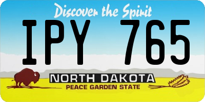 ND license plate IPY765