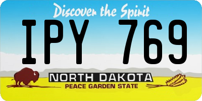 ND license plate IPY769