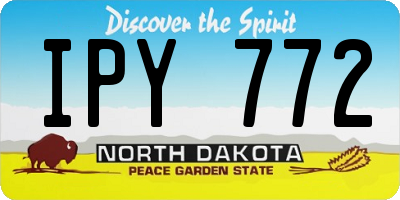 ND license plate IPY772