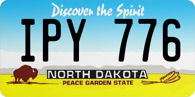 ND license plate IPY776