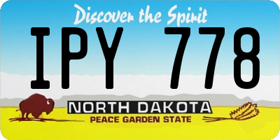 ND license plate IPY778