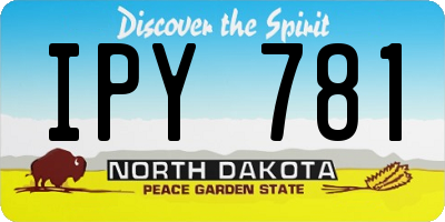 ND license plate IPY781