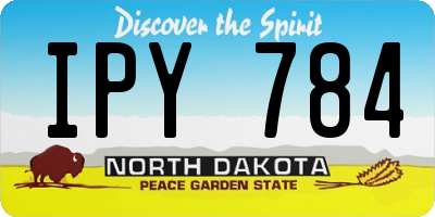 ND license plate IPY784
