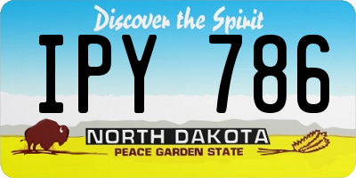 ND license plate IPY786