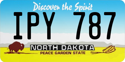 ND license plate IPY787